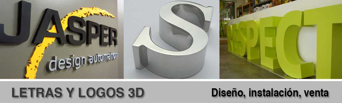 Haciedo publicidad Letras y Logotipos 3D